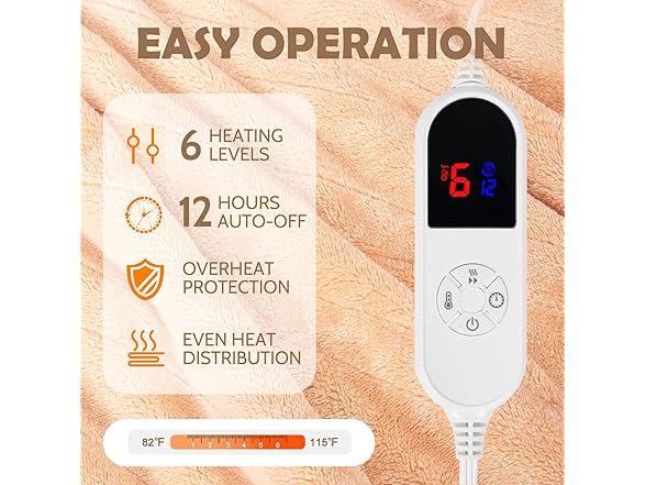 HOW'S MY HOUSE Werable Heated Throw Blanket