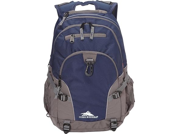 High Sierra Loop Backpack One Size, Sequin Facets/Bluebird/White