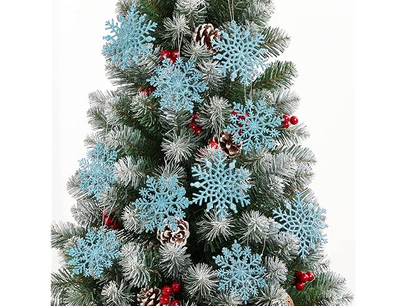 vannyster 24 Pcs Christmas Snowflake Orn - Gallery 8