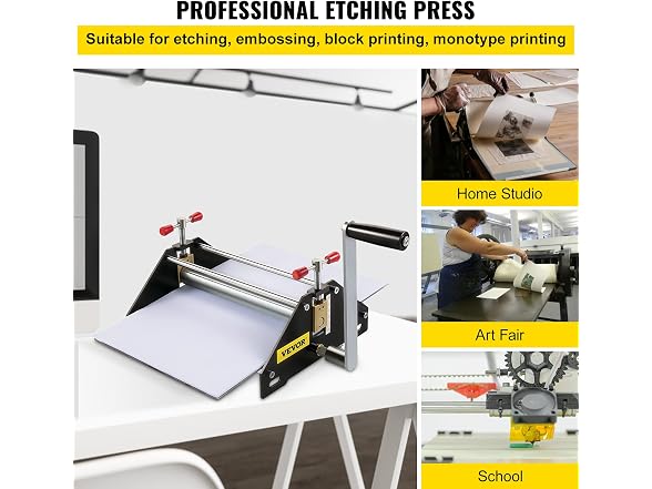 Basic Etching Press, Printing Size 11"L x 10"W
