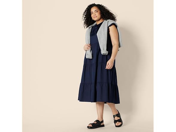 Amazon Essentials Women Regular-fit Dress Navy