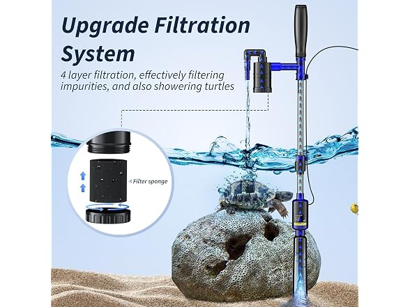 Electric Aquarium Gravel Cleaner 530GPH