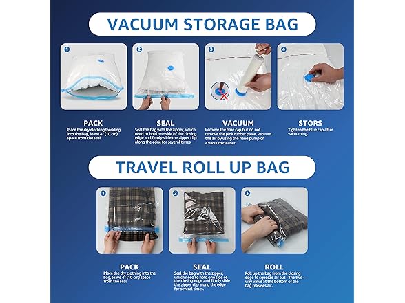 Simple Deluxe Vacuum Storage Bags, 20PK