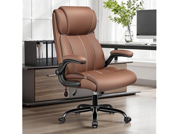 BESTFAIR W0893 Office Chair 001 Brown (Open Box) - Gallery 2