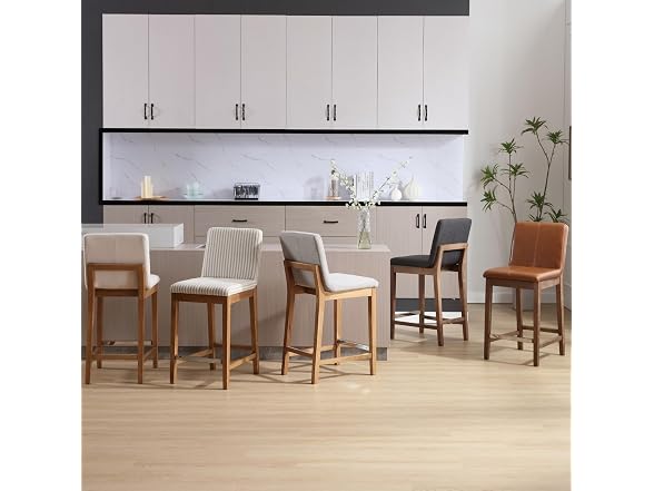 DM Furniture Barstools Set Beige (Open Box) - Gallery 7