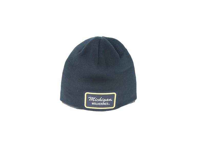 Michigan Wolverines NCAA Officially Licensed Beanie Edge Patch Brick ,Michigan Wolverines