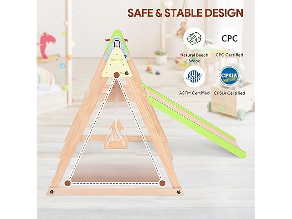 CoziBB 7 in 1 Indoor Jungle Gym for Kids