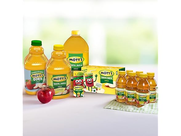 Mott's Apple Juice, 8oz bottles, 6pk