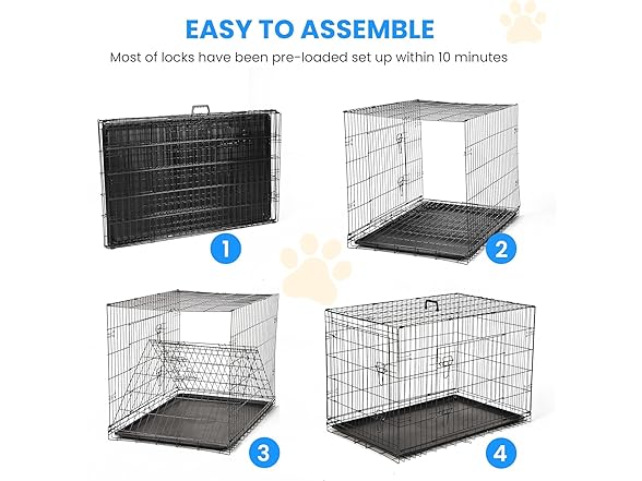 Simple Deluxe 24-Inch Small Dog Crate