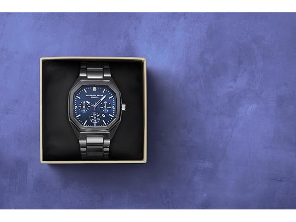 Geoffrey Beene Mens Watch Diamond Dial