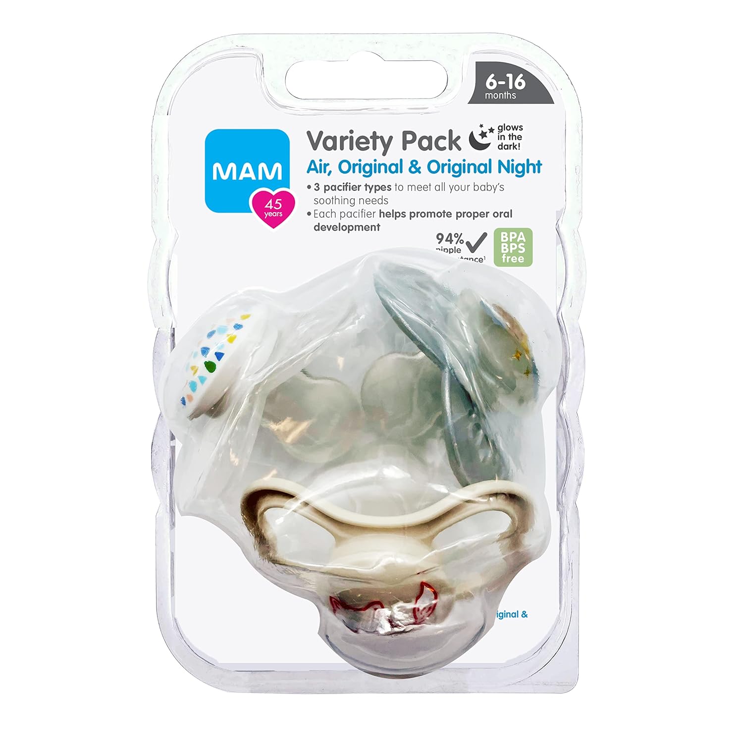MAM Variety Pack Baby Pacifier, 3Pack - Gallery 12