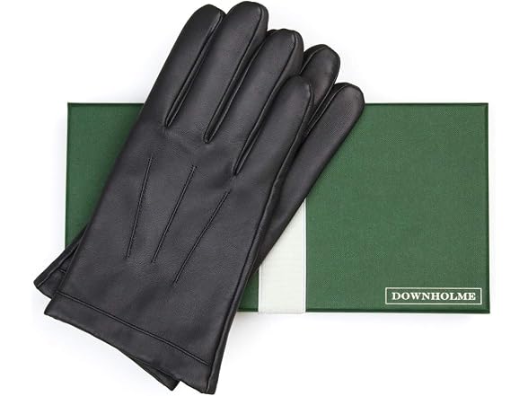 Downholme (XL) Touchscreen Leather Lined Gloves