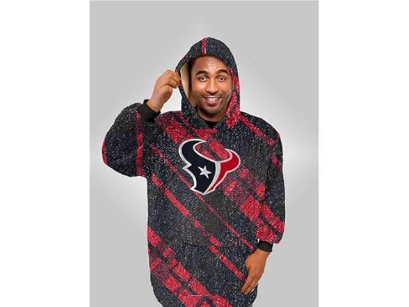 NFL Sherpa Flannel Hoodie Blanket - Choose Team