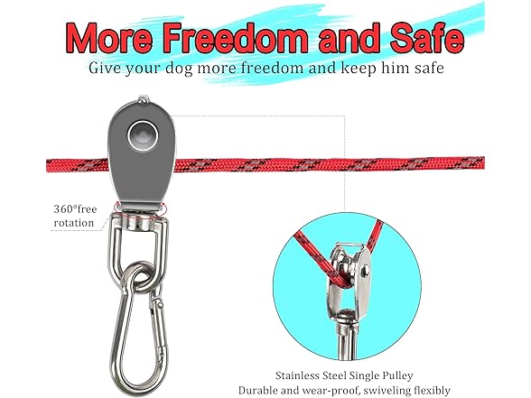 50ft Heavy Duty Dog Tie Out System