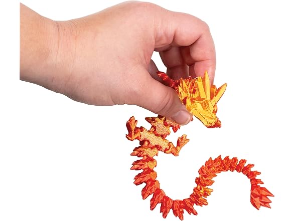 GEDDES Raymond 3D Printed Dragon Fidget Toys – Pack of 24