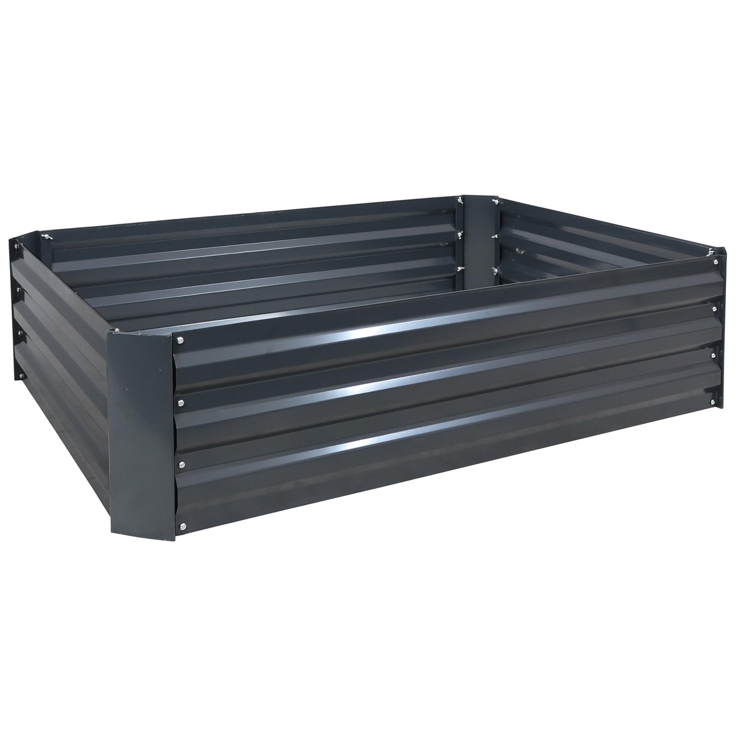 Sunnydaze 47" Steel Raised Garden Bed - Gallery 10