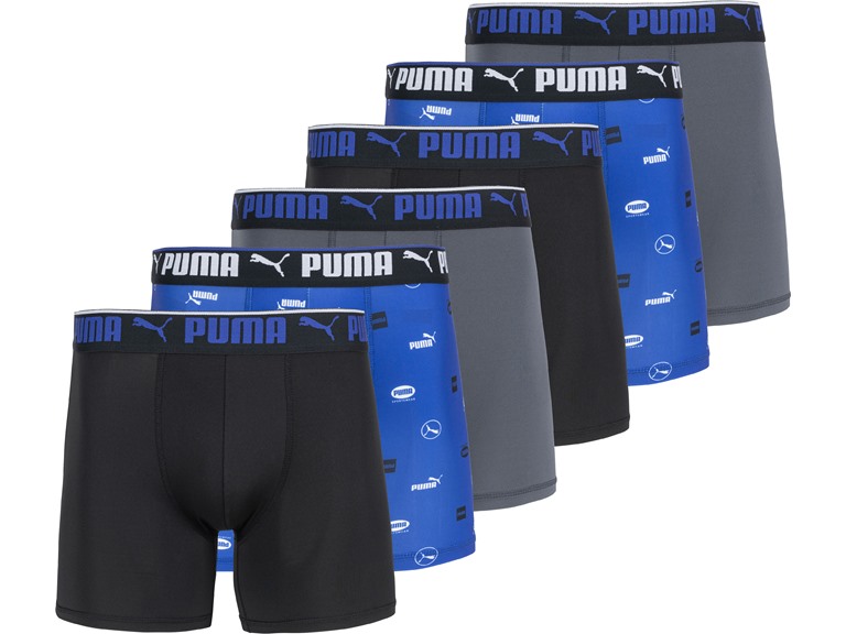 PUMA Men's 6-Pack Sportstyle Boxer Briefs