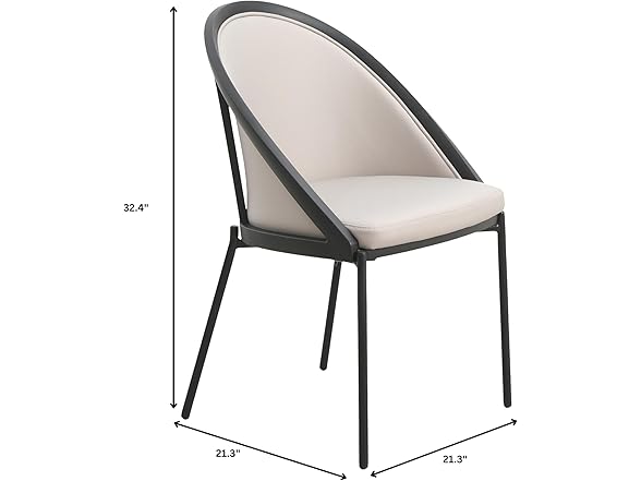 LeisureMod  Urbane Dining Chair