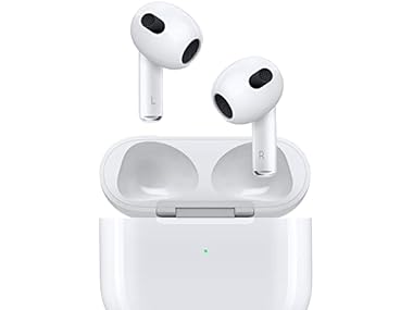 $79.99 Apple AirPods (3rd Gen) Earbuds with MagSafe Charging (Grade A Refurbished) dealfomo