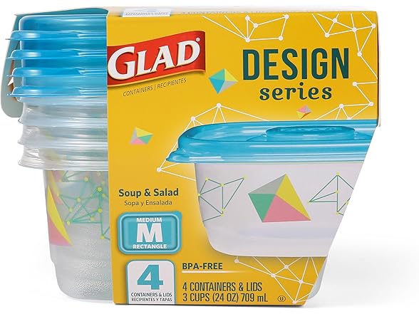 Glad GladWare Design Series Food Storage Containers