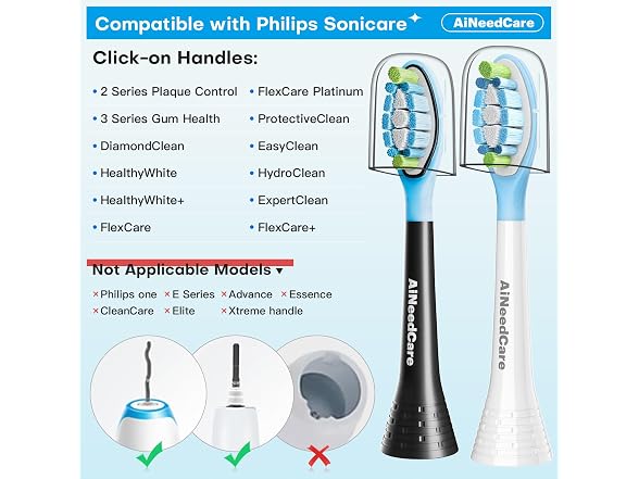 AiNeedCare SH0343 Sonicare Replacement Heads
