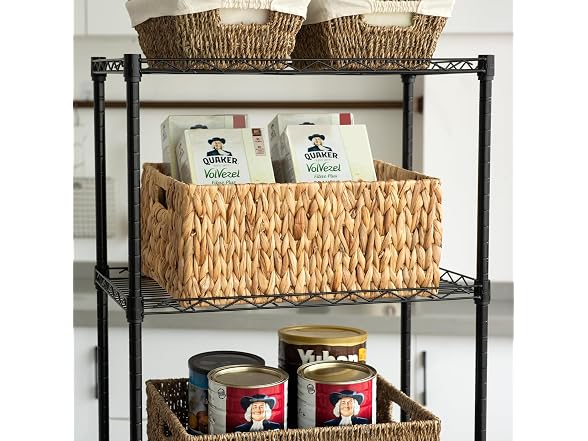Suptinwear Large Wicker Basket for Organizing