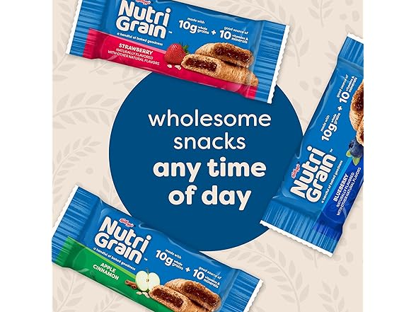 8CT Nutri-Grain Breakfast Bars, Blueberry