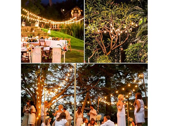 Lakumu 200FT(2 x100FT) G40 Solar String Lights