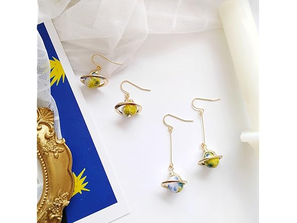 FUTIMELY Earth Star Drop Earrings