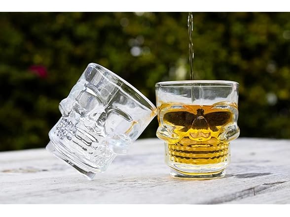 6-Pc Halloween Skull Shape Shot Glasses
