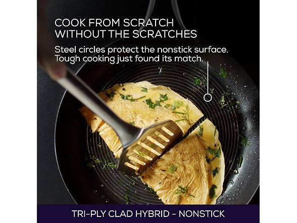 Circulon Clad Stainless Steel Frying Pan Skillet  12.5 Inch 