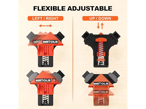 WETOLS 90 Degree Corner Clamp Set