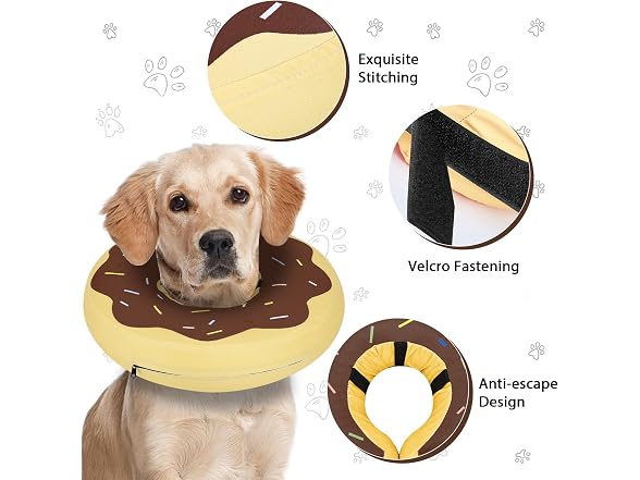 MIDOG Inflatable Dog Donut Cone Small 9"-10"