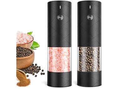 $14.99, Was $32.77, 54% Off! FRTONYI Salt and Pepper Grinder Set dealfomo