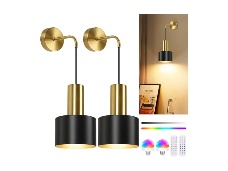 VerRon Rechargeable Battery Operated Wall Sconce Set of Two - Gallery 13
