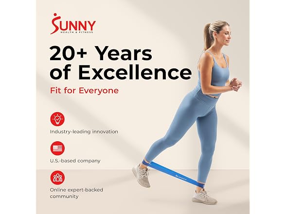 Sunny Health & Fitness 5-Level Resistance Loop Set
