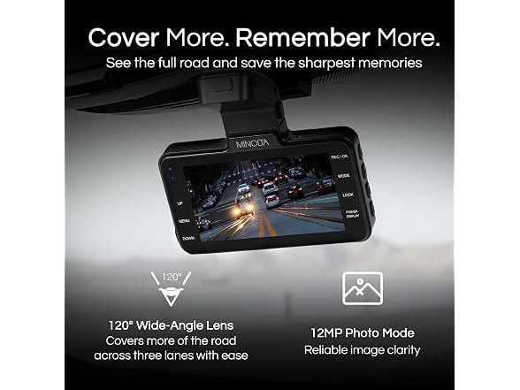 Minolta MNCD370 1080p Dash Cam (Black)