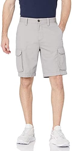 Amazon Essentials Men's 10" Classic-Fit Cargo Short (Available in Big & Tall), Light Grey, 42