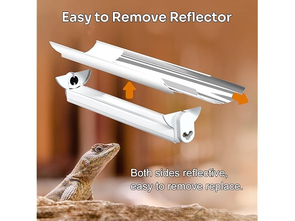 T5 HO Reptile Light Fixture UVB Lighting Combo Kit