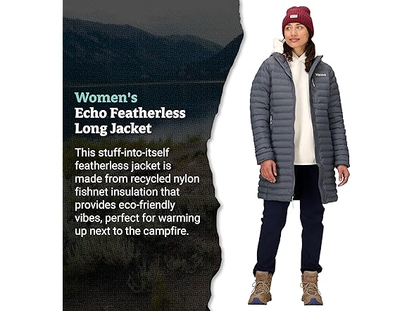 Marmot Womens Echo Featherless Long Jacket