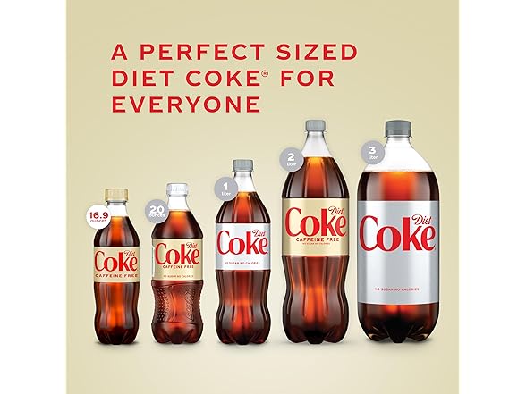 6PK Diet Coke Caffeine Free Soda 16.9 oz