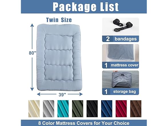 Natsukage Floor Mattress Twin Size