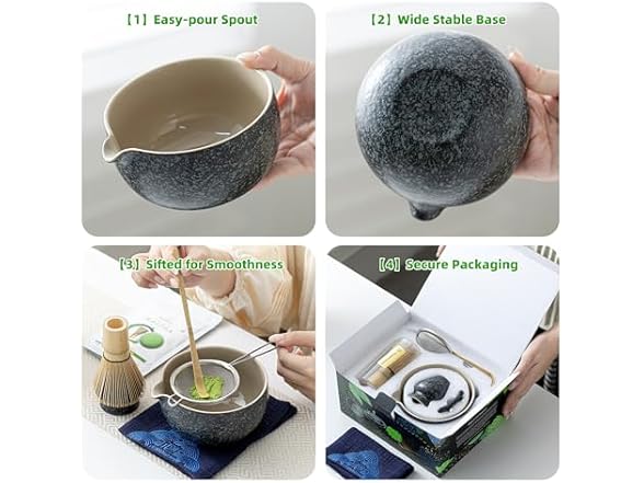 TEANAGOO 7 Pcs Matcha Set