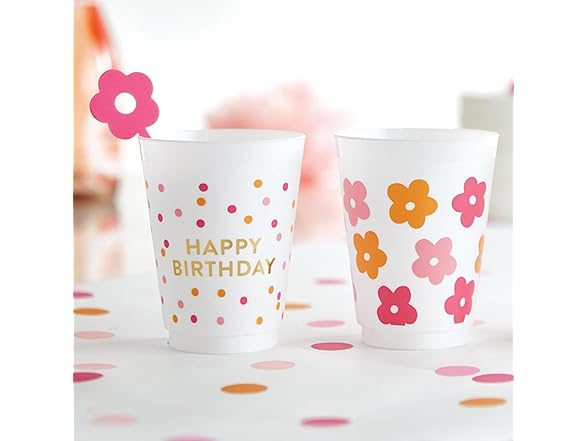 Santa Barbara Cups 8-Count Plastic Frost Cups