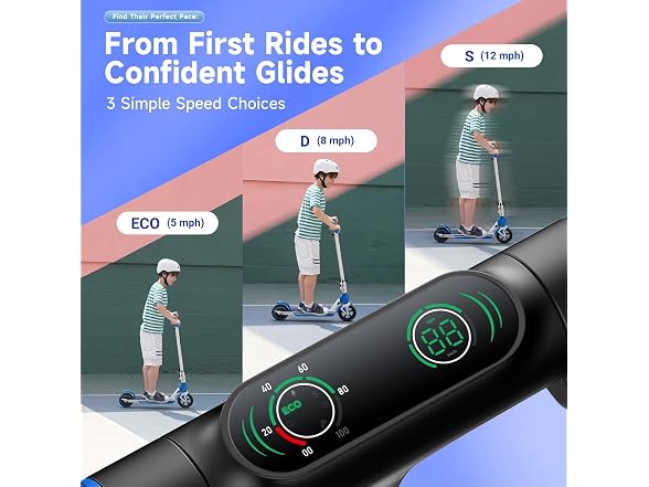 isinwheel 200W Electric Scooter for Kids Ages 6-14