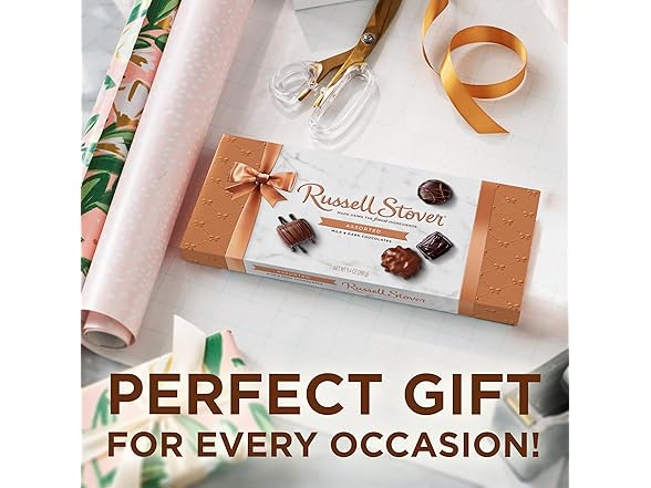 Russell Stover Milk Dark Choc Box 9.4oz