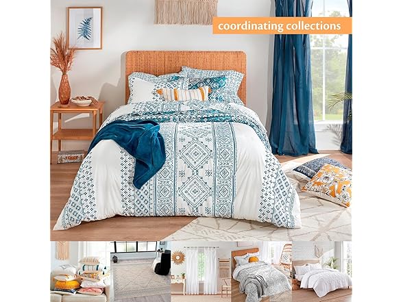 Indigo Ink Washable Area Rug, 6'x9'