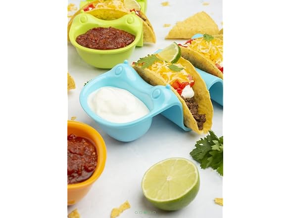Prepara Tacopillar Taco Holder, Set of 4, Assorted Colors