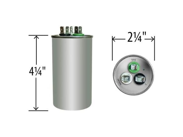35 + 10 uf / Mfd Round Dual Universal Capacitor