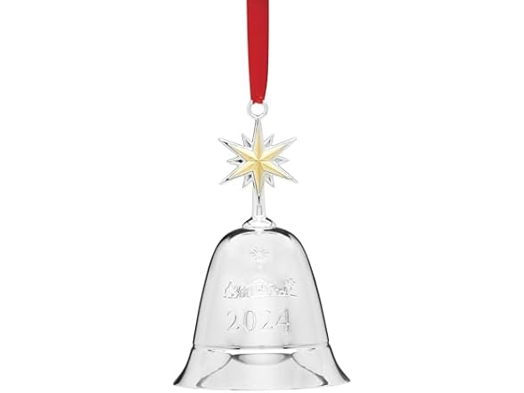 Lenox 2024 Annual Musical Bell Silver Ornament